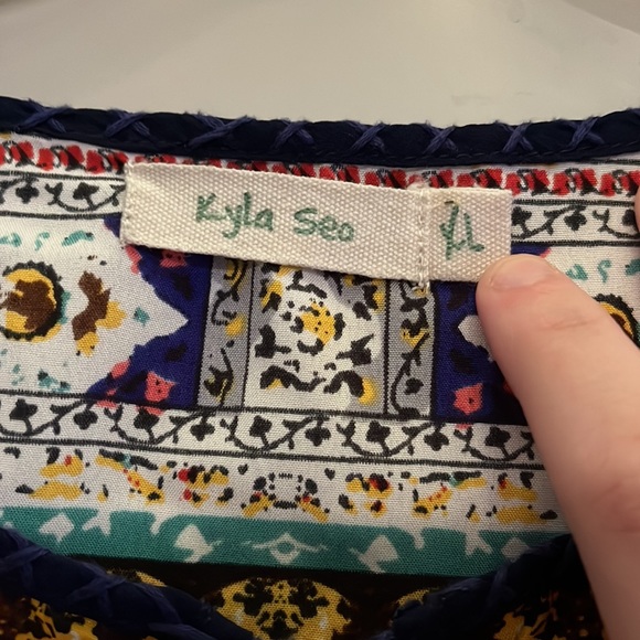 SOLD!!Anthropologie Kyla Seo Long Sleeve Drawstring Blouse - Picture 6 of 10